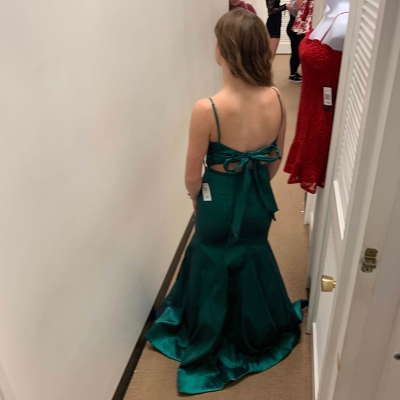 b darlin green dress